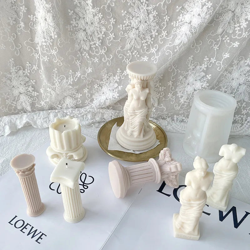 Li'l' Ionic Column Candle Mould