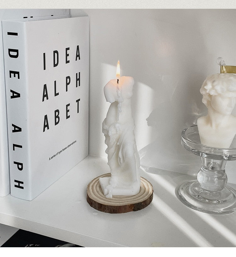 Venus de Milo - Ebony Statue Candle