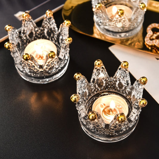 Crown Candle Holder - Six Piece Set