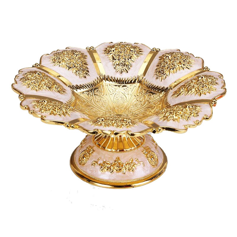 Pedestaled Bowl - Pink Pearl & Gold