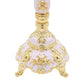 Regal Three Flame - Exquisite Candelabra - Red & Gold