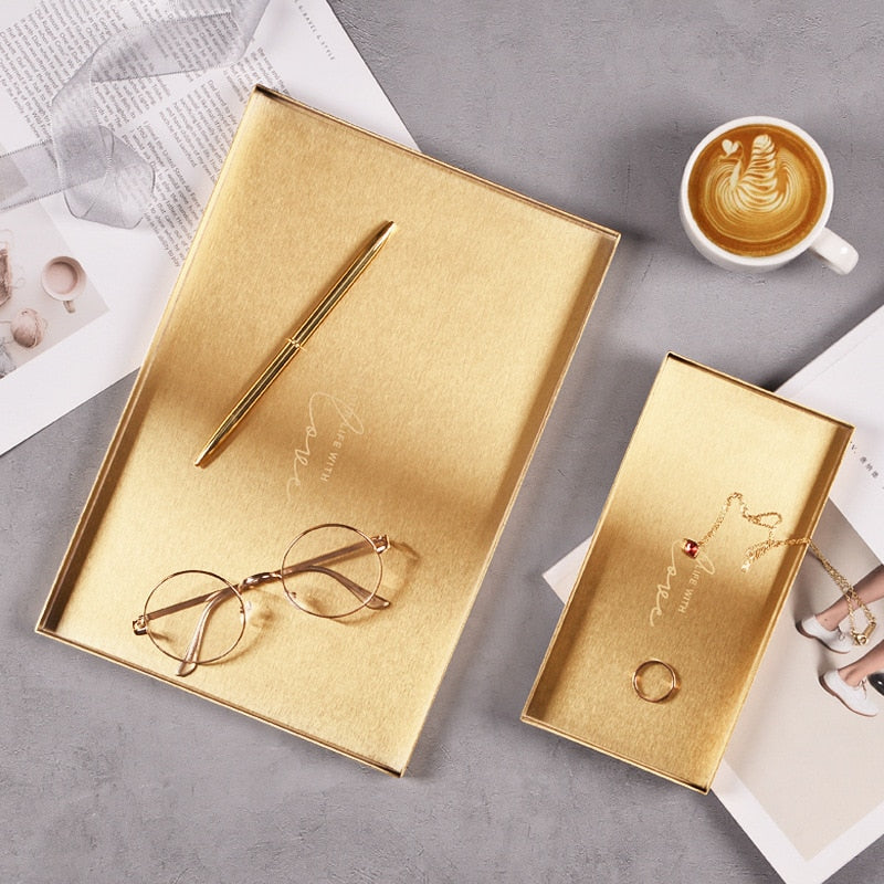 Slim & Gold Tray Collection -  Large Rectangle