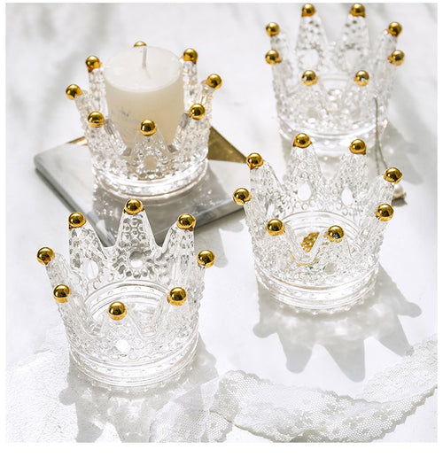 Crown Candle Holder - Six Piece Set