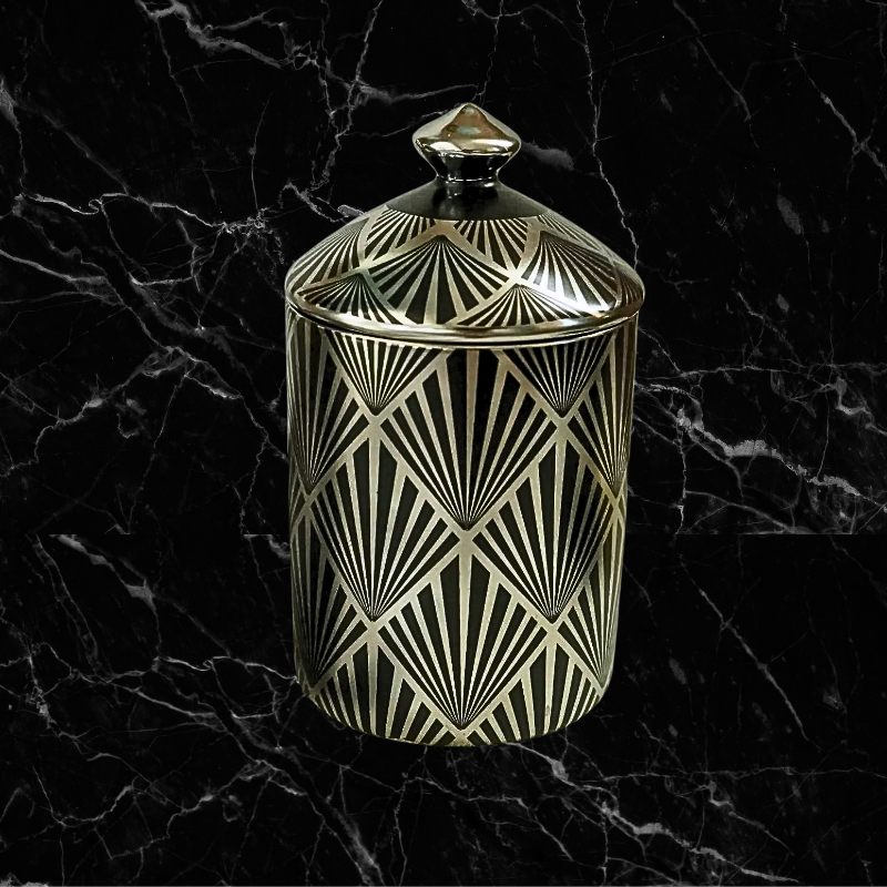 Nero Silver Foil Vessel - Prisms