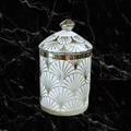 Bianco Silver Foil Vessel - Deco Fan