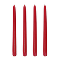 Classic Taper Candles - 4pc - Vixen Red