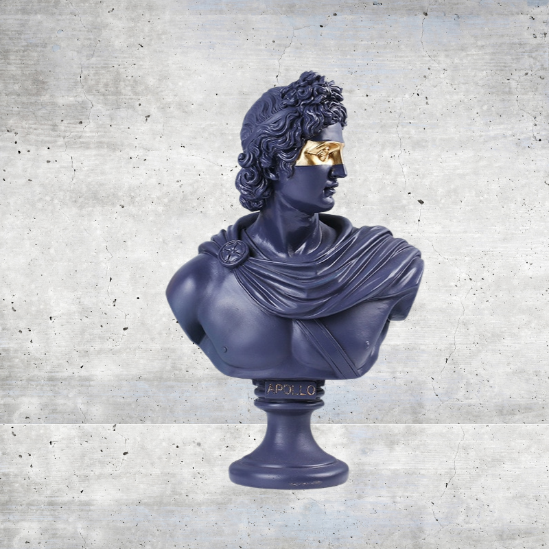 The Apollo Sculpture -  Blue & Gold