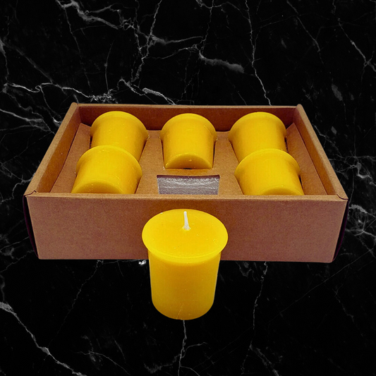 Beeswax Votive Candles - Six Pack