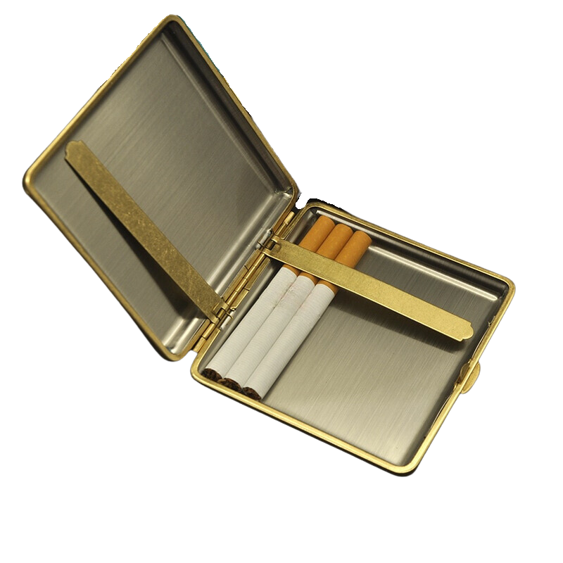 Leather & Chrome Elegant Case - Tobacco