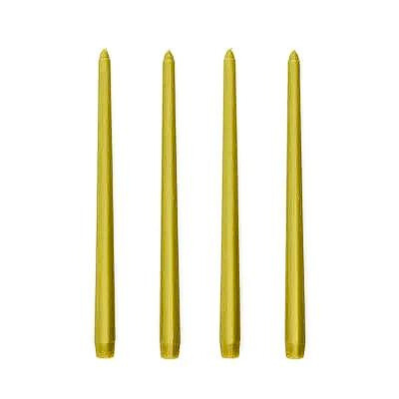 Classic Taper Candles - Set of Four - French Chartreuse