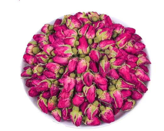 Dark Pink Rose Buds - Candle Making Supplies - All Natural Dried