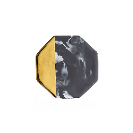 Eclipse The Octagon Tray - Black & Gold