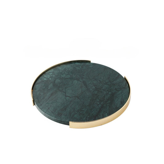 Full Circle Marble Tray - Oxide Green