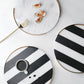 Full Circle Marble Tray - Black & White