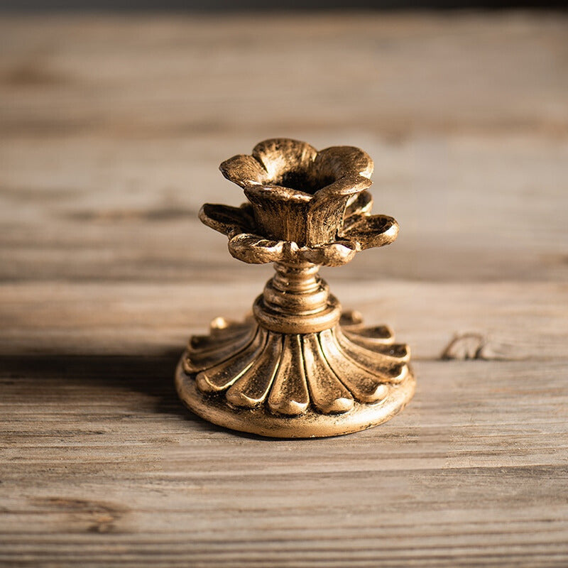 Gilded Renaissance Candle Holder - Small
