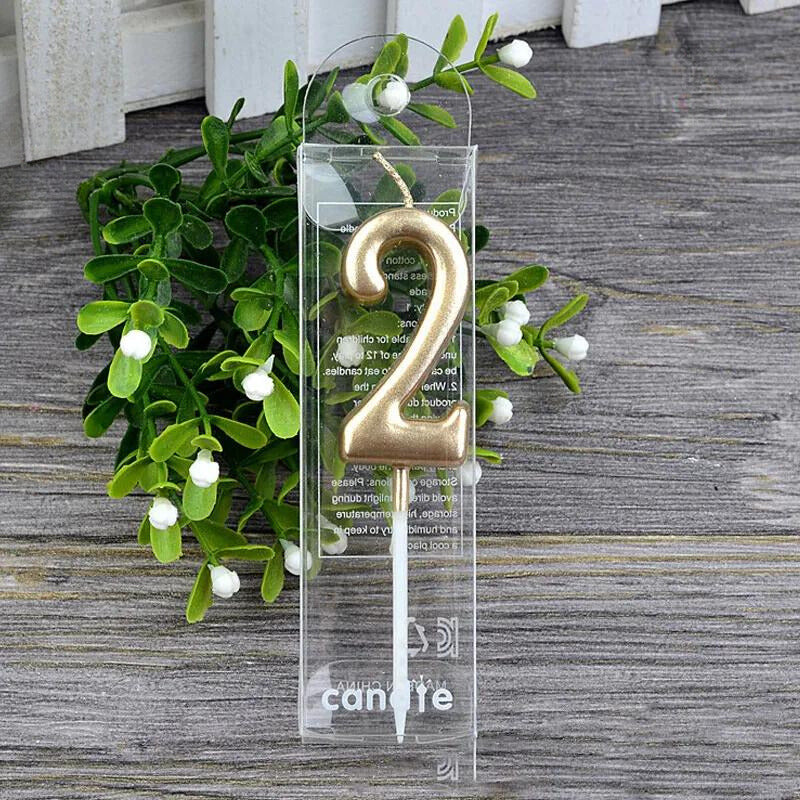 Golden Digits Celebration Candles