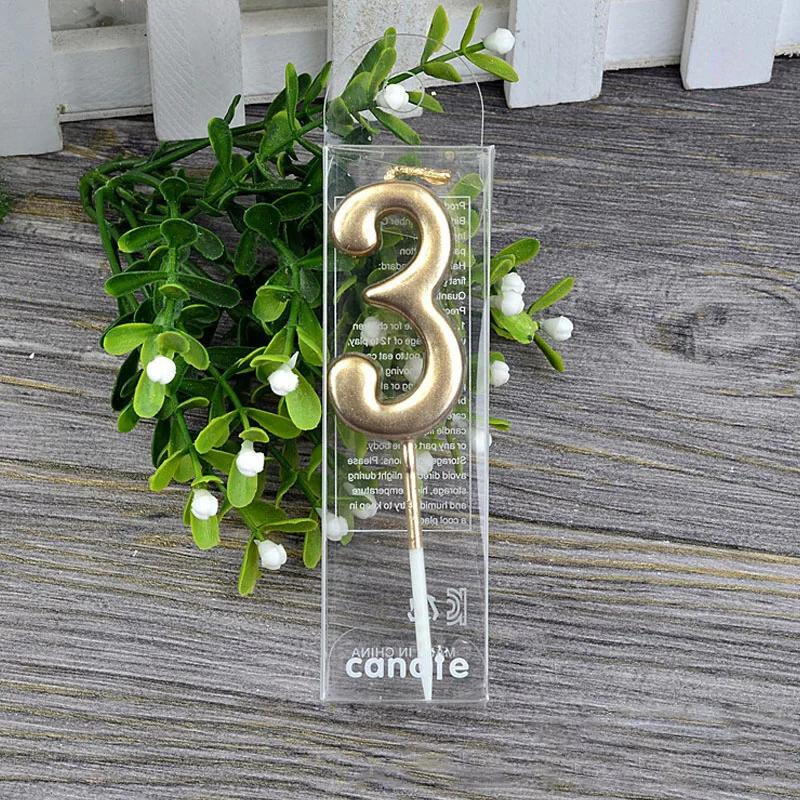Golden Digits Celebration Candles