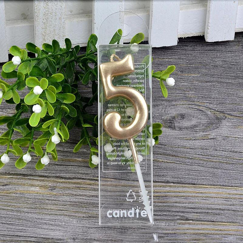 Golden Digits Celebration Candles