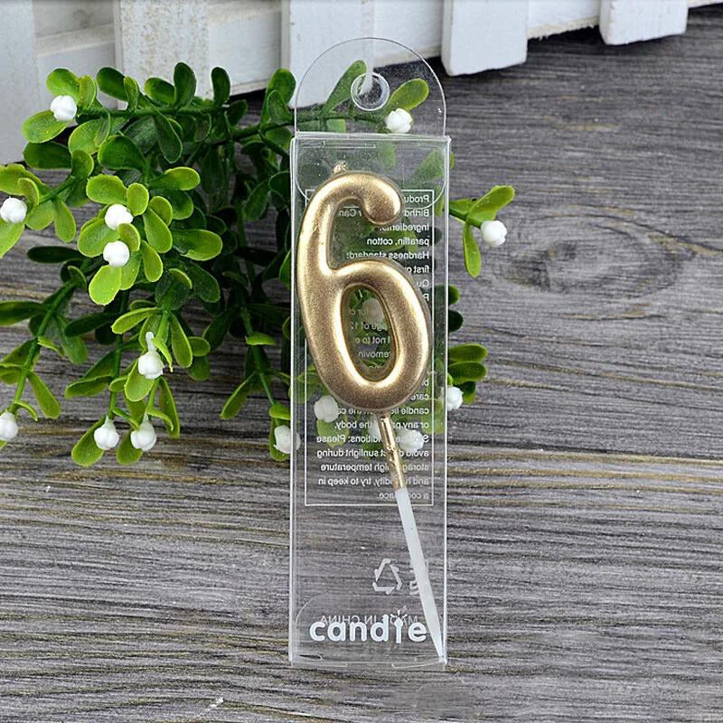 Golden Digits Celebration Candles