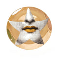 Italian Gold Pop Art - Star Lips - 8 Inch Dish