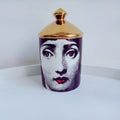 Italian Gold Pop Art Vessel - Face It