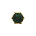 Marble & Gold Mood - Black Green Hexagonal - Small