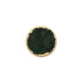 Marble & Gold Mood - Black Green Round - Small