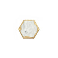 Marble & Gold Mood - White Hexagonal - Small