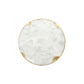 Marble & Gold Mood -  White Round - Medium