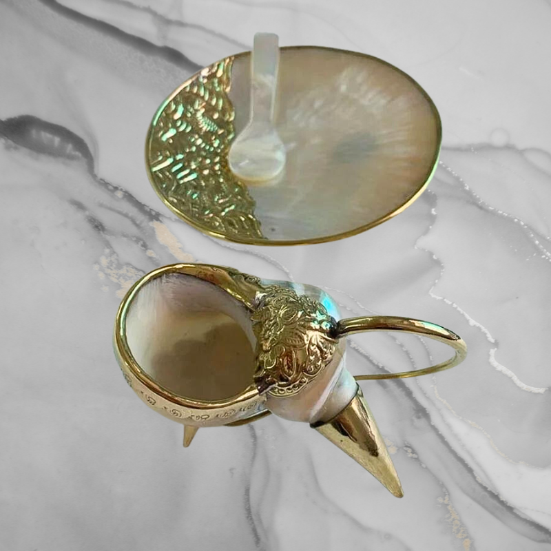 Pearl & Gold Caviar Server