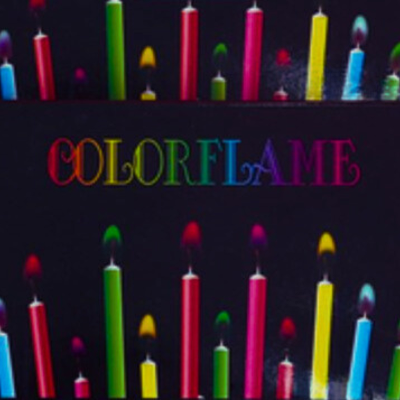 Rainbow Flames Candles