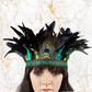 Royal Peacock Party Headdress - Teal