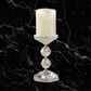 Crystal & Gold - Stacked Double Ball Candleholder