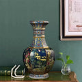 Exotic Purple Heron - Ink Porcelain Vase