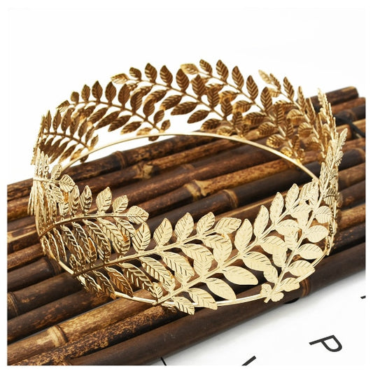 Roman Goddess - Golden High Laurel Crown