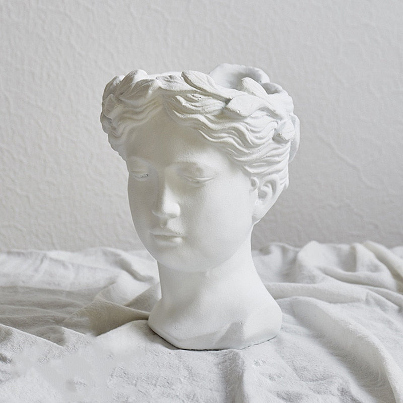 Greek Statue Vessel - Chalk