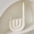 White Flames Candelabra - Even Flame