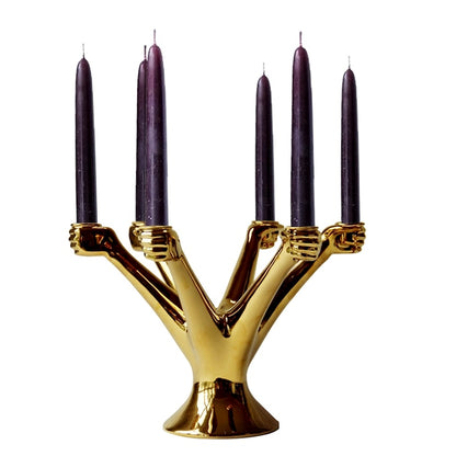 Light The Way Candelabra - Golden