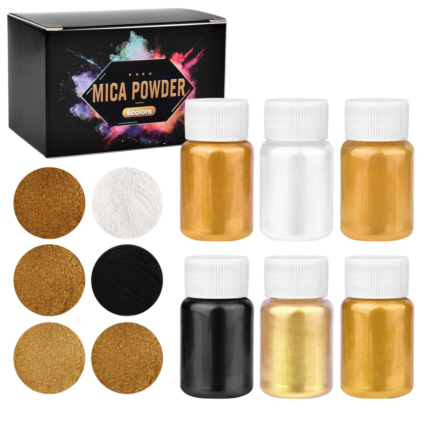 Pearlescent Mica Powder - Golds