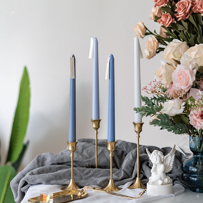 Ombre Taper Candles - Mauves 4pc
