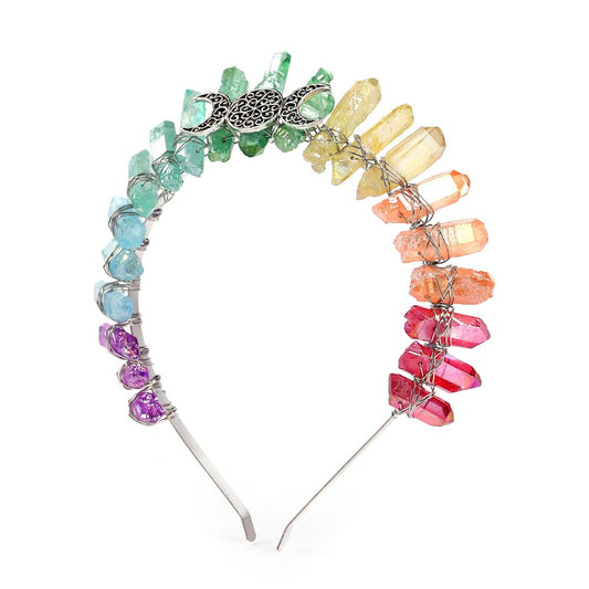 Moon Maiden Magic Headdress - Rainbow