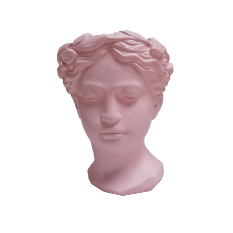 Greek Statue Vessel - Powder Pink