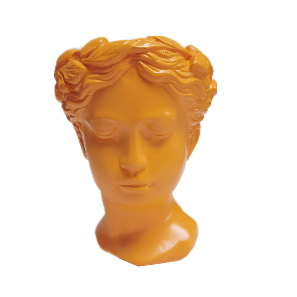 Greek Statue Vessel   - Goldenrod